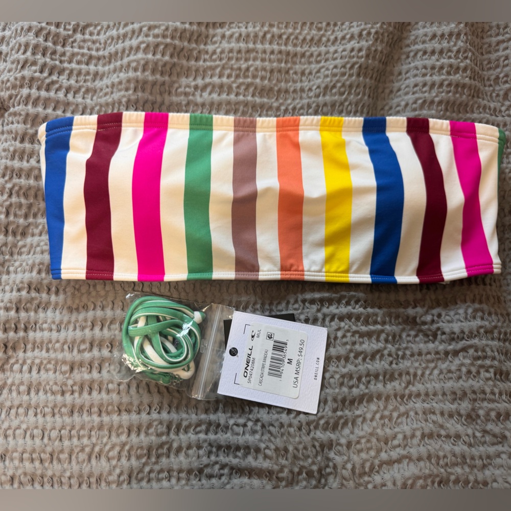 O'Neill Colorful Striped Bikini Bottom
